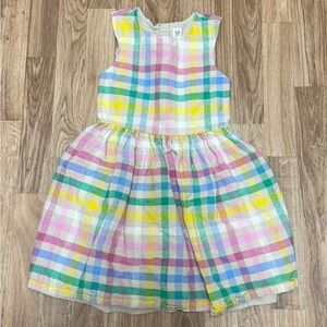 Gap Kids Linen-Cotton Cutout Dress